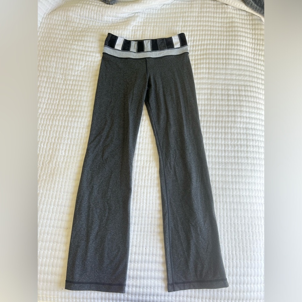 Lululemon Quilted Groove Pant Heathered Deep Coal